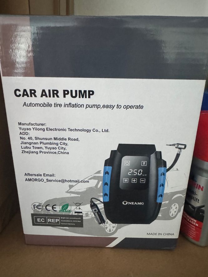 Car Air Pump, 12V Luftkopressor