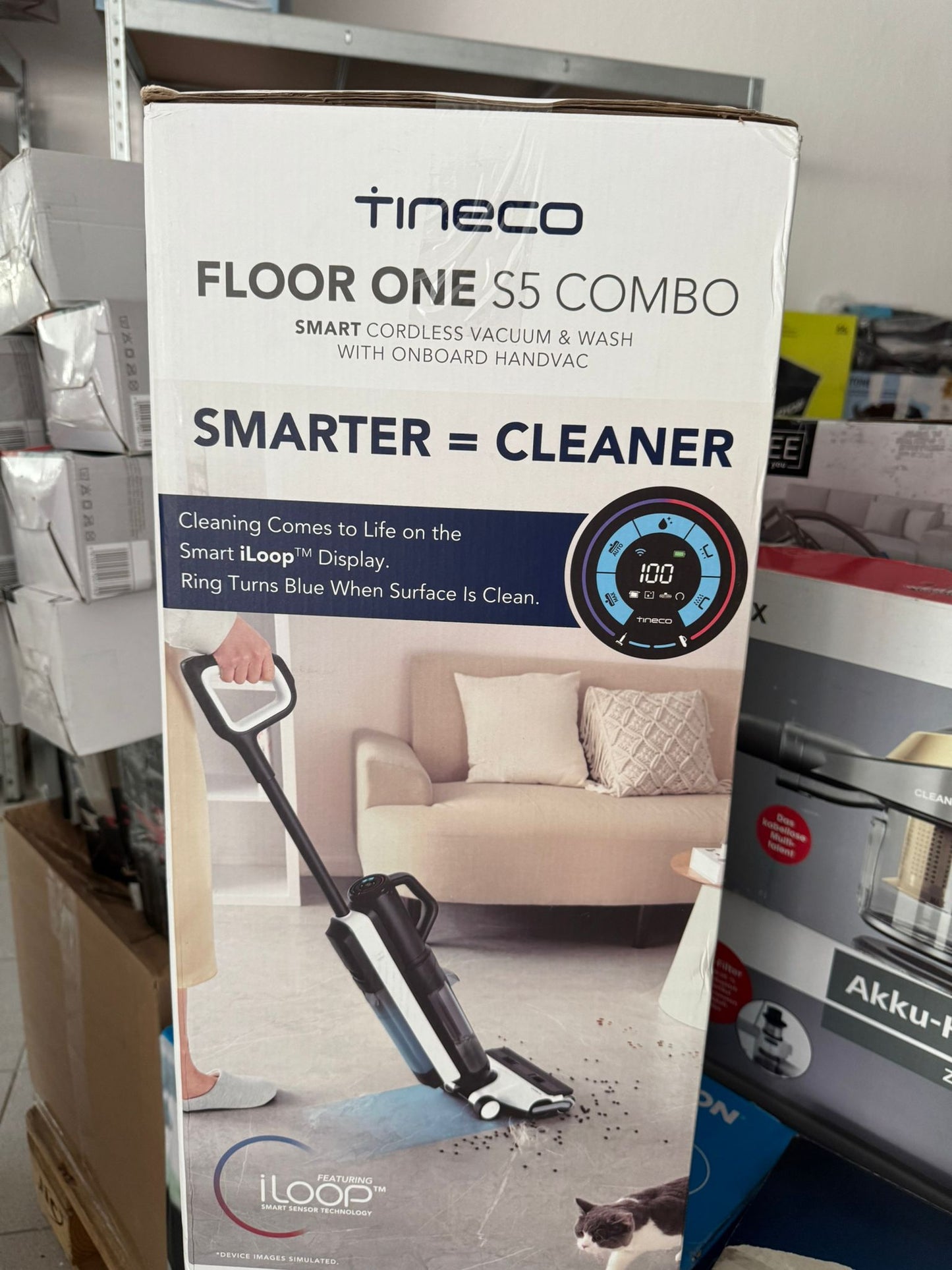 Tineco FLOOR ONE S5 Combo Power Kit intelligenter Nass- und Trockensauger