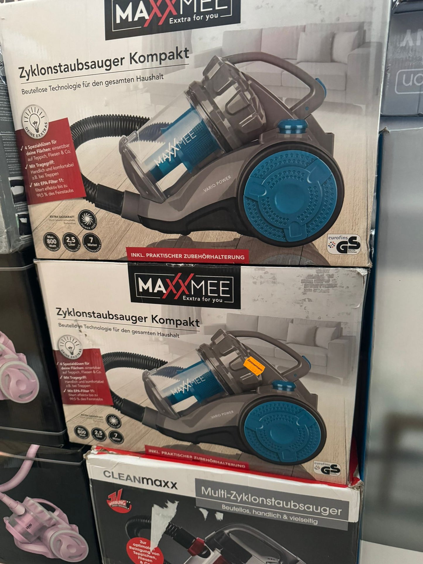 MAXXMEE Zyklon Staubsauger, 800 Watt