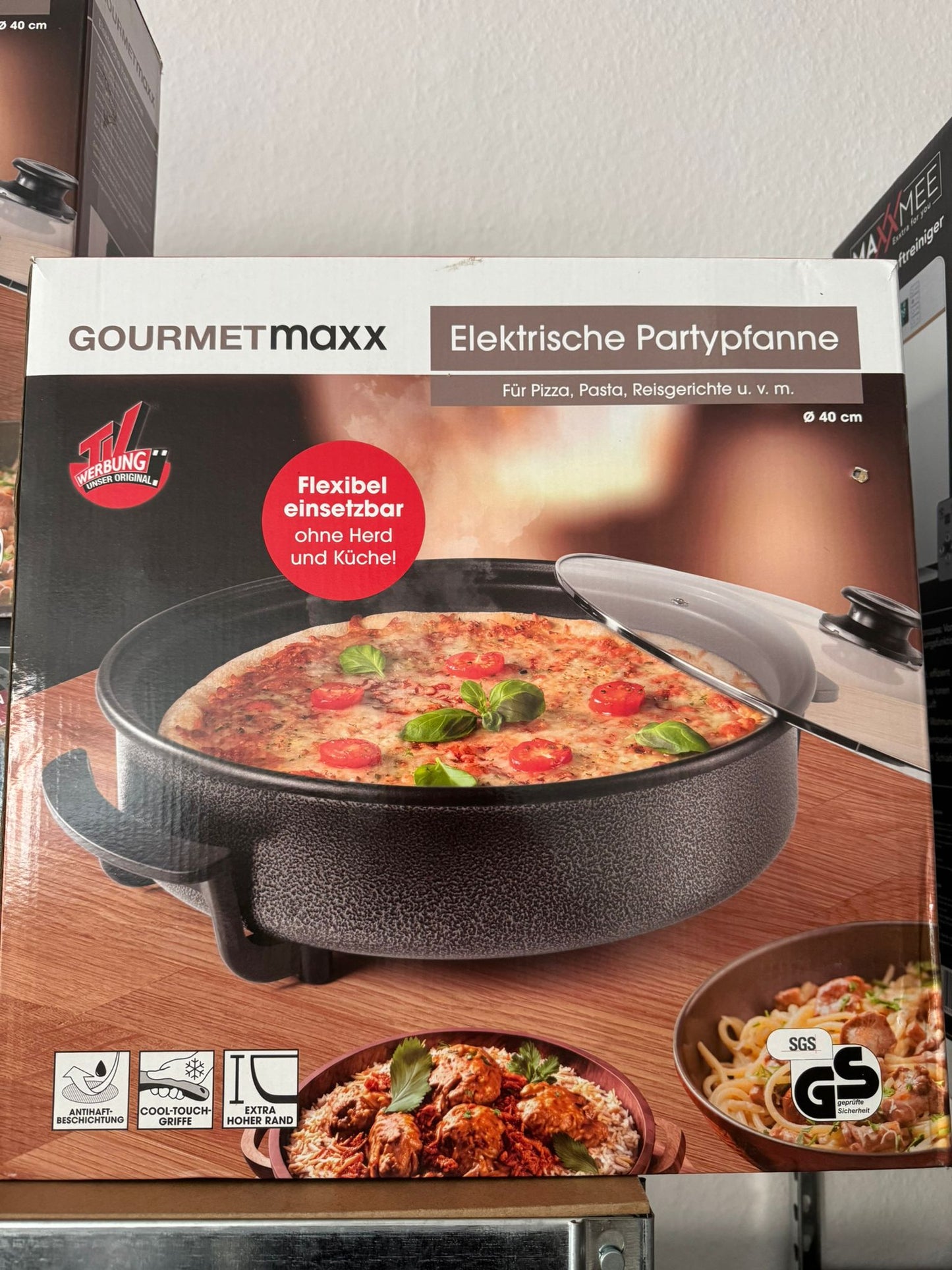 Gourmetmaxx Elektrische Partypfanne, Pizza, Paste uvm.